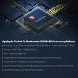 Exploter ApplePie Rocket Q Android 14 QCM4490 CarPlay Ai Box Global 5G LTE Support Wireless CarPlay Android Auto GPS HDMI