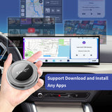 EXPLOTER Wireless AI Box for BMW or Other Car with Wireless Carplay System, Android 13, 8GB RAM, 128GB ROM, Dual WiFi, Support 4G Sim Card and HDMI output