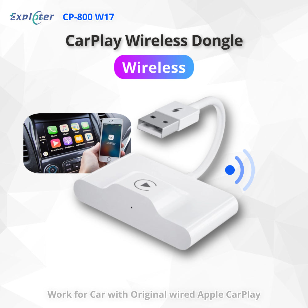 Wireless CarPlay Adapter Dongle USB for Cars with Original Wired