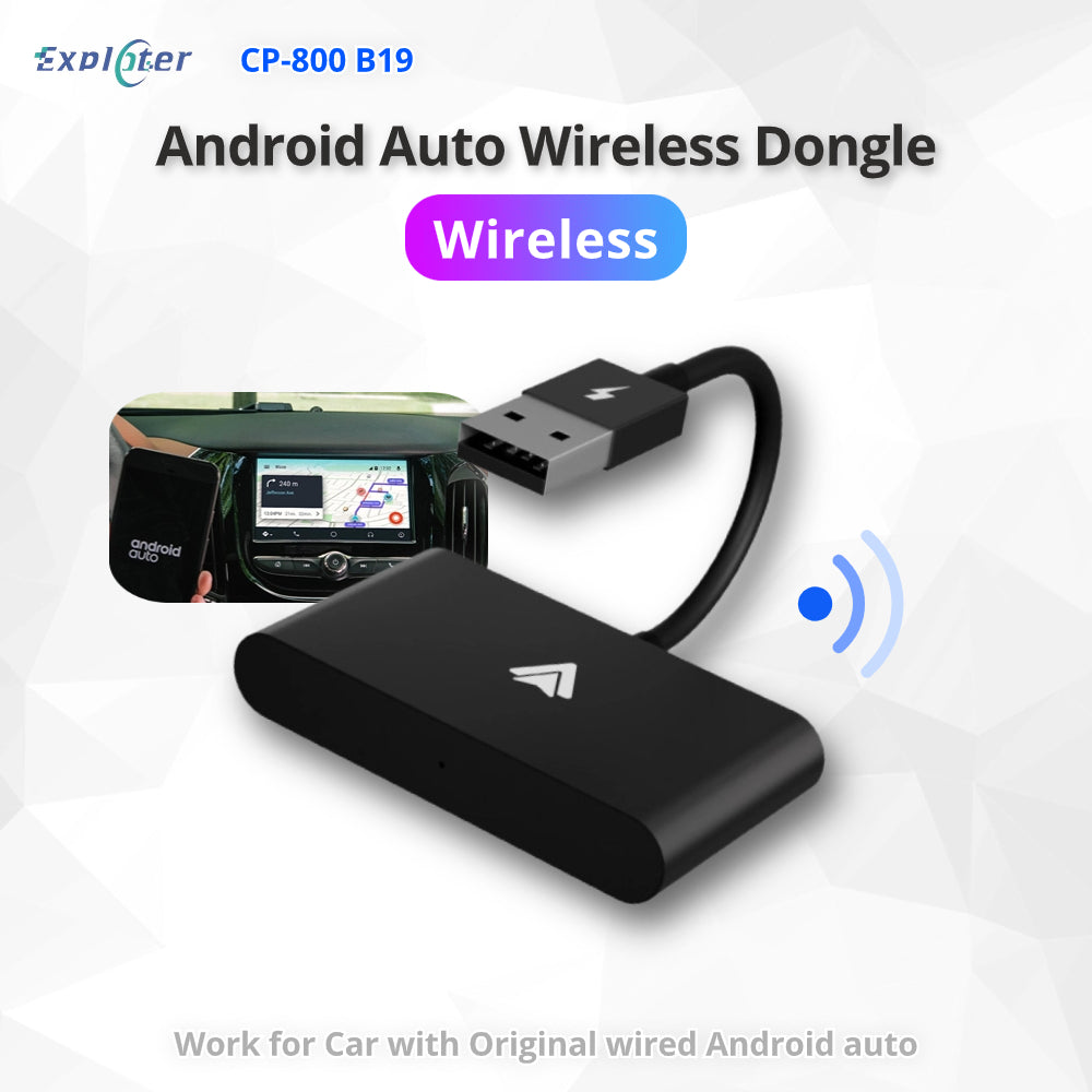 Android Auto Wireless Adapter for Car, Wireless Android Auto Dongle  Converts Wired Android Auto to Wireless Adapter 5Ghz WiFi Auto-Connect,  Android