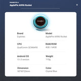 Exploter ApplePie Rocket Android 13 Car Ai Box 5G LTE (Not supported North America) Wireless CarPlay Android Auto Qualcomm QCM6490 2.7 GHz GPS HDMI 8GB RAM
