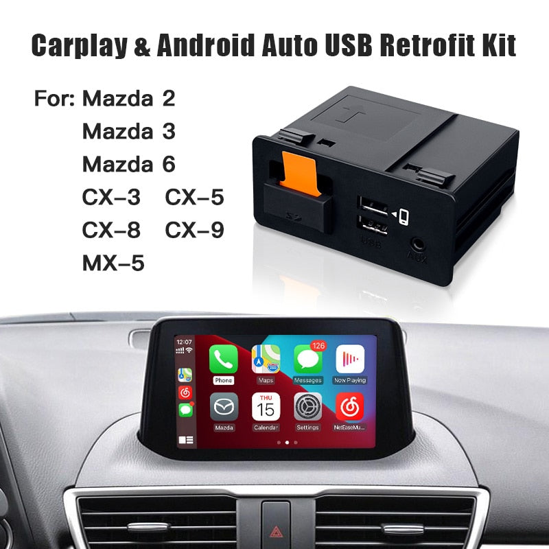  Concentrador adaptador USB Apple CarPlay Android Auto OEM para Mazda 3 6 2 CX3 CX – Exploter - ApplePie