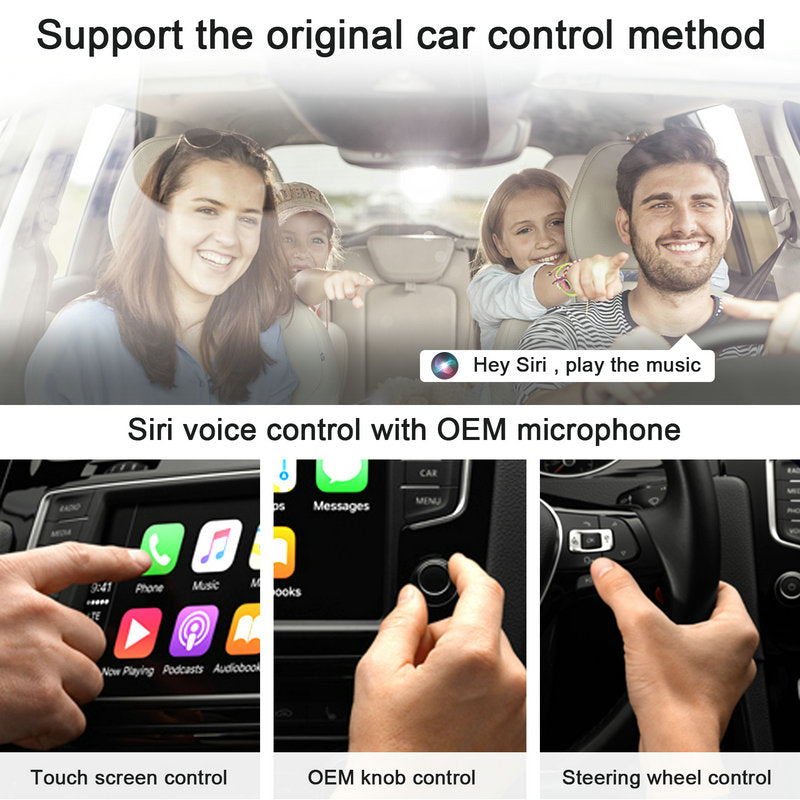 EXPLOTER CP-800-B16 Wired CarPlay Convert to Wireless CarPlay Wi-Fi 2.4GHz and 5GHz Automatically connect