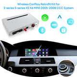 For BMW CCC System with 6.5" or 8.8" Screen CarPlay and Android Auto Upgrade Kit 2005 2006 2007 2008 2009