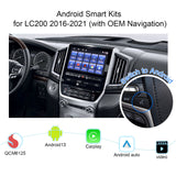 Android 13 Video Interface for LC200 Toyota Land Cruiser 200 2016-2021 QCM6125 8+128G 4G SIM HDMI output