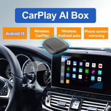 EXPLOTER "AI-996 E" Applepie CarPlay to Wireless CP and AA Smart Box QualComm 6nm Snapdragon 680 SM6225 8-Core 2.4GHz Max Android 13 RAM 8GB ROM 128GB 4G SIM Card Support Wi-Fi Dual-BT Google Play YouTube NetFlix GPS Built-in