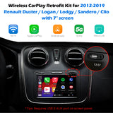 For Renault Duster / Logan /Lodgy / Sandero / Clio with 7" screen CarPlay and Android Auto Upgrade Kit 2012 2013 2014 2015 2016 2017 2018 2019
