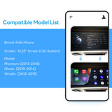 For Rolls-Royce CIC System 2013 2014 2015 with 10.25‘ Screen CarPlay and Android Auto Upgrade Kit
