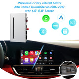 For Alfa Romeo Giulia /Stelvio with  6.5" /8.8" Screen  2016 2017 2018 2019 CarPlay and Android Auto Upgrade Kit