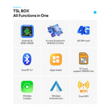 AI Box for TESLA Model 3 Model Y Model S Model X with AMD Ryzen Processor & Browser Android 16 Support Wireless Carplay Android Auto YouTube Netflix TF Card Video Play