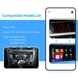 For AUDI MMI2G System A4 A5 Q5 with 6.5" Screen Wireless CarPlay and Android Auto Upgrade Kit 2008 2009 2010 2011 2012 2013 2014 2015 2016 2017 2018