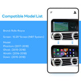 For Rolls-Royce NBT System 2015 2016 2017 2018 with 10.25‘ Screen CarPlay and Android Auto Upgrade Kit