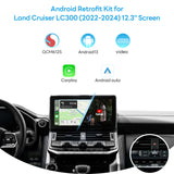 Android 13 Video Interface for LC300 Toyota Land Cruiser 300 2022-2024 QCM6125 8+128G 4G SIM HDMI output