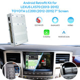 Android 13 Video Interface for LC200 Toyota Land Cruiser 200 2012-2015 QCM6125 8+128G 4G SIM HDMI output