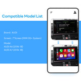 For AUDI MMI3G System A6 A7 with 7" Screen Wireless CarPlay and Android Auto Upgrade Kit 2016 2017 2018