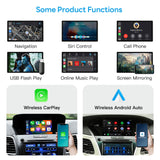 For Acura with 7“/ 8" Dual Screen ILX RDX TLX TLX-L RLX CarPlay and Android Auto Upgrade Kit  2013 2014 2015 2016 2017 2018 2019
