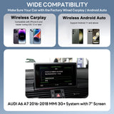 For AUDI MMI3G System A6 A7 with 7" Screen Wireless CarPlay and Android Auto Upgrade Kit 2016 2017 2018