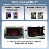 For AUDI MMI2G System A1 Q3 with 6.1" Screen Wireless CarPlay and Android Auto Upgrade Kit 2012 2013 2014 2015 2016 2017 2018