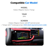 For Koleos / Megane / Scenic / Twingo with 7" or 8.7" Screen CarPlay and Andro 2016 2017 2018 2019