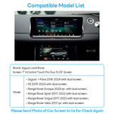 Wireless CarPlay and Android Auto Upgrade Kit For Jaguar Land Rover 10.25" Haman H.U Dual Monitor 2017 2018 2019 2020 2021 2022