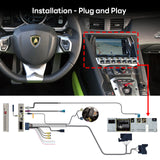 For Lamborghini Aventador with 7‘ Screen CarPlay and Android Auto Upgrade Kit 2012 2013 2014 2015 2016 2017 2018 2019