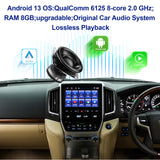 Android 13 Video Interface for LC200 Toyota Land Cruiser 200 2016-2021 QCM6125 8+128G 4G SIM HDMI output