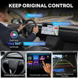 AI Box for TESLA Model 3 Model Y Model S Model X with AMD Ryzen Processor & Browser Android 16 Support Wireless Carplay Android Auto YouTube Netflix TF Card Video Play