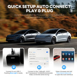 AI Box for TESLA Model 3 Model Y Model S Model X with AMD Ryzen Processor & Browser Android 16 Support Wireless Carplay Android Auto YouTube Netflix TF Card Video Play