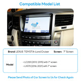 Android 13 Video Interface for LC200 Toyota Land Cruiser 200 2012-2015 QCM6125 8+128G 4G SIM HDMI output