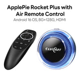 Exploter ApplePie Rocket Plus Android 16 QCM6350 2.0 GHz Car Ai Box 5G LTE (Not supported North America/Japan) Wireless CarPlay Android Auto GPS HDMI 8GB RAM