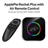 Exploter ApplePie Rocket Plus NEW Square‑Shaped Android 16 QCM6350 2.0 GHz Car Ai Box 5G LTE (Not supported North America/Japan) Wireless CarPlay Android Auto GPS HDMI 8GB RAM