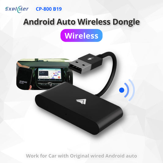 EXPLOTER Wired Android Auto Convert to Wireless CP-800 B19 Wi-Fi 2.4GHz and 5GHz Automatically connect