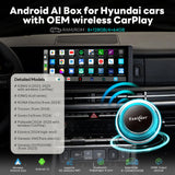 EXPLOTER Wireless AI Box for BMW or Other Car with Wireless Carplay System, Android 13, 8GB RAM, 128GB ROM, Dual WiFi, Support 4G Sim Card and HDMI output