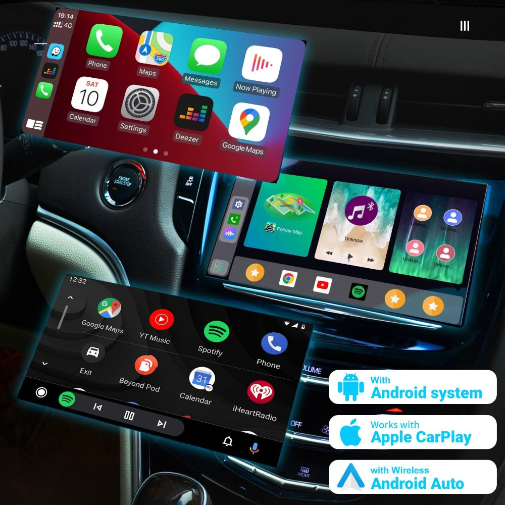EXPLOTER AI-996 Rocket ApplePie - Carplay Ai Box 5G LTE SIM Card Support Wireless CarPlay Android Auto CPU QCM6490 2.7 GHz GPS HDMI RAM /ROM 8GB /128GB GPS YouTube Netflix