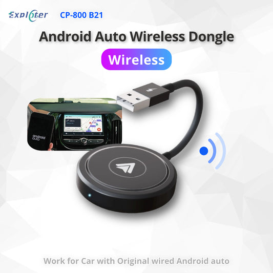 EXPLOTER Wired Android Auto Convert to Wireless CP-800 B21 Wi-Fi 2.4GHz and 5GHz Automatically connect