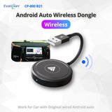 EXPLOTER Wired Android Auto Convert to Wireless CP-800 B21 Wi-Fi 2.4GHz and 5GHz Automatically connect