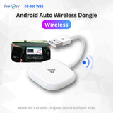 EXPLOTER Wired Android Auto Convert to Wireless CP-800 W20 Wi-Fi 2.4GHz and 5GHz Automatically connect