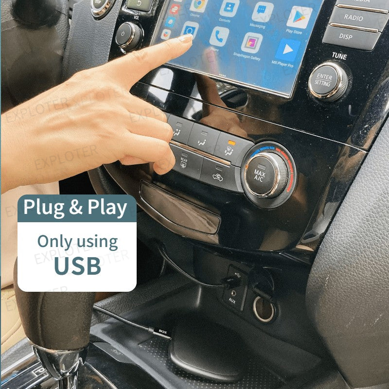 EXPLOTER AI-996 Mini 2.0 ApplePie - Car Wireless CarPlay AI Box Android 9 Smart Adapter USA Canada 4G LTE 8 Core Sim Card Youtube Netflix