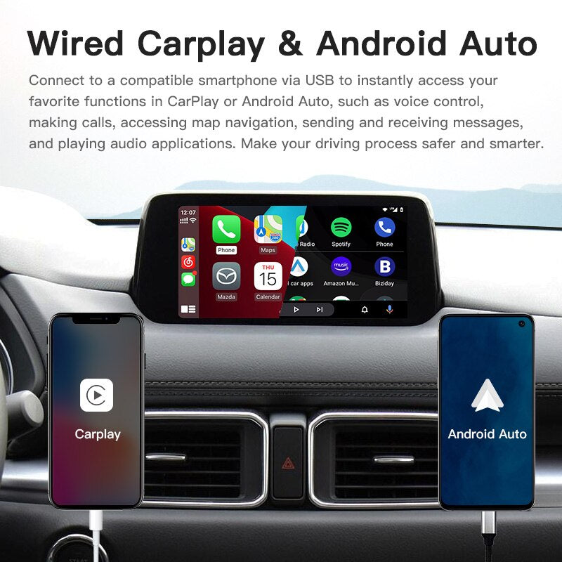 Apple CarPlay Android Auto USB adapter hub OEM for Mazda 3 6 2 CX3 CX5 CX9 MX5 miata